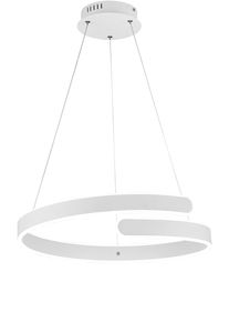 REALITY LEUCHTEN LED Pendelleuchte "Parma", wei&szlig; (wei&szlig; matt), 1, &Oslash; 50cm H: 150cm, 1 Stk., Leuchten, H&auml;ngelampe neutralwei&szlig; 4000K, 4500 Lumen 37W, dimmbar h&ouml;henverstellbar, LED Pendelleuchte