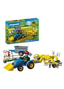Konstruktions-Spielset Playmobil "Kleiner Traktor mit Heuschwader (72163), Country", bunt, Spielbausteine, Kinder, Kunststoff, Konstruktions-Spielset, Made in Europe