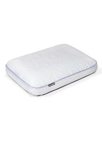 Nackenkissen Dunlopillo "Clima Flex, NEUHEIT Viskoschaum mit k&uuml;hlender & w&auml;rmender Seite", wei&szlig;, B:40cm H:15cm L:60cm, Bezug: 65% Polyester, 33% Viskose, 2% Elasthan. F&uuml;llung: 100% Polyurethan, Funktionskissen, Nackenkissen, in Gr&ouml;&szlig;e 60 x 50 x 15 cm, Individuell anpassbar: mit drei Einlagen, Topseller