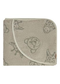 Kapuzenhandtuch STERNTALER "Kapuzenbadetuch 100x100 cm L&Ouml;WE Leo", beige (steingrau), B:100cm, Frottee, Handt&uuml;cher, Kapuzenhandtuch