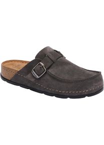 Hausschuh Scholl "Bora Moccasin", Damen, Gr. 38, grau (dunkelgrau), Schuhe Hausschuh