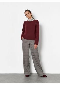 Palazzohose Toni "Luisa Palazzo", Damen, Gr. 40K, Kurzgr&ouml;&szlig;en, braun (braun 088), Stoff, , Klassisch, normal, Hosen Palazzohose, mit Karomuster