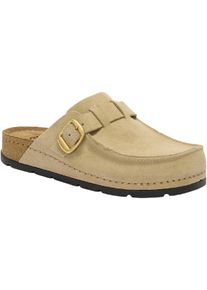 Hausschuh Scholl "Bora Moccasin", Damen, Gr. 38, beige, Schuhe Hausschuh