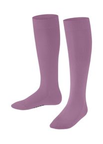 Kniestr&uuml;mpfe Falke "Family", M&auml;dchen, Gr. 23-26, Sockengr&ouml;&szlig;e, rosa (blush (8778)), Obermaterial: 92% Baumwolle CO. 7% Polyamid PA. 1% Elasthan EL., glatt, Socken Kniestr&uuml;mpfe