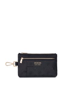 Geldb&ouml;rse Guess "BLAKE MULTI PIECE TRAVEL SET", Damen, schwarz (schwarz logo), Lederimitat, Basic, Kleinlederwaren Geldb&ouml;rse, Set: Geldb&ouml;rse und Taschenanh&auml;nger; Schl&uuml;sselanh&auml;nger mit Logo