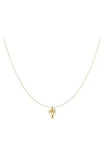 Adelia&acute;s Kette mit Anh&auml;nger ADELIA&acute;S "Halskette mit Palmenanh&auml;nger aus 304S-Stahl 39 cm + 5 cm" Gr. 39, gold (goldfarben), Halsketten, Damen, 39cm, Edelstahl, Kette mit Anh&auml;nger, Trendiger Modeschmuck mit dem filigranen Palmenanh&auml;nger