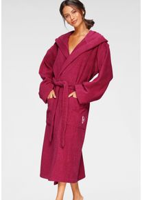 Unisex-Bademantel BRUNO BANANI "Robby, ideal f&uuml;r Sauna & Spa, Standard, Premium und &Uuml;berl&auml;nge" Gr. S, lila (beere), S, N-Gr, Walkfrottee, Hausm&auml;ntel, Unisex-Bademantel, Damen & Herren Badem&auml;ntel, Baumwolle, mit Taschen, Sauna, XS-3XL, Topseller
