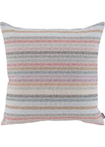 HOCK Dekokissen H.O.C.K. "Ida", bunt (rose, rot, lila, gemustert), B:50cm H:10cm L:50cm, Baumwolle, Polyester, Dekokissen_Sitzkissen_Kissenh&uuml;llen, Dekokissen, mit filigranem Muster, Kissenh&uuml;lle mit F&uuml;llung, 1 St&uuml;ck