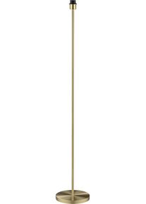 BRILLIANT Stehlampe "Cambel", gold (messingfarben geb&uuml;rstet), 1, &Oslash; 25cm H: 144cm, 1 Stk., Leuchten, Standleuchte 145 cm, E27, messingfarben geb&uuml;rstet, ohne Schirm, Stehlampe