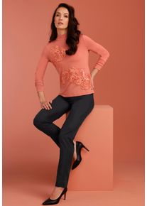 CR&Eacute;ATION L Bequeme Jeans CREATION L "Lyocell-Mix-Hose Webhose mit hoher Taille", Damen, Gr. 44, Normalgr&ouml;&szlig;en, schwarz, Web, Stoff, , Elegant, schmal, Jeans Bequeme Jeans
