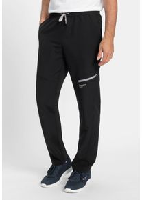 Trainingshose WITT "Freizeithose Freizeithose mit Oberschenkel-Tasche", Herren, Gr. 25, Untersetztgr&ouml;&szlig;en, schwarz, Microfaser, , Basic, gerade, Hosen Trainingshose