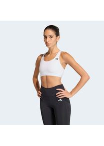 Sport-BH adidas Performance "OPTIME ESSENTIALS WORKOUT MEDIUM SUPPORT BH", Damen, Gr. XS, N-Gr, wei&szlig;, Obermaterial: 85% Polyester, 15% Elasthan, BHs Sport-BH, sportlicher Sport-BH, ohne B&uuml;gel, mit Climacool Technologie