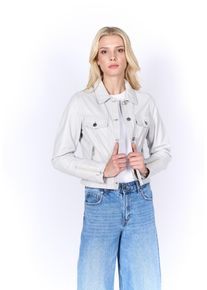 Lederjacke Freaky Nation "All Nela-FN", Damen, Gr. XL(42), wei&szlig;, Oberstoff: 100% Leder. Futter: 100% Baumwolle, normal, Jacken Lederjacke