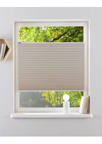 Plissee OTTO HOME "LAHOLM ohne Bohren, Lichtschutz, Klemmfix" Gr. 4, beige (sand), B:70cm H:130cm, Obermaterial: 100% Polyester, Plissees, Plissee, Fixma&szlig;, Bestseller mit &uuml;ber 4000-Bewertungen, f&uuml;r Fenster & T&uuml;r