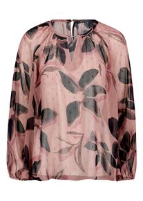 Schlupfbluse Betty Barclay "Schlupfbluse langarm", Damen, Gr. 46, rosa (ros&eacute;, schwarz), Blusen Schlupfbluse