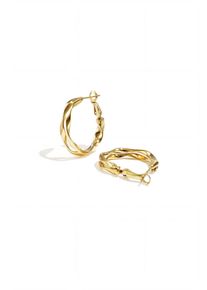 Adelia&acute;s Paar Ohrh&auml;nger ADELIA&acute;S "Ohrringe Creolen Organische Doppelcreolen aus Edelstahl", goldfarben, Ohrringe, Damen, Einheitsgr&ouml;&szlig;e, Edelstahl, Paar Ohrh&auml;nger, Die gedrehte Doppeloptik verleiht diesem Modeschmuck eine stylische Note