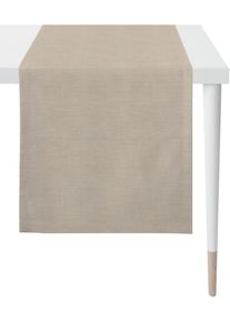 Tischl&auml;ufer Apelt "Apart, LOFT STYLE", grau (taupe), B:48cm L:145cm, Polyester, Tischdecken, Tischl&auml;ufer, UNI-BASIC