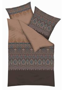 Bettw&auml;sche Kaeppel "Opulence", braun, B/L: 140cm x 200cm, 1 Stk., 1 Stk., Mako-Satin, B/L: 70cm x 90cm, 2, Mako-Satin, Obermaterial: 100% Baumwolle, Bettw&auml;sche, Bettw&auml;sche, Paisleymuster