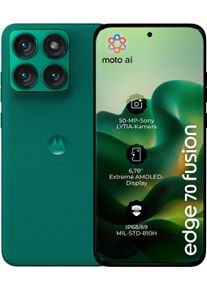 Motorola Smartphone "edge 70 fusion", Energieeffizienz: A, gr&uuml;n (pantone sporting gr&uuml;n), 256 GB, Mobiltelefone, Smartphone