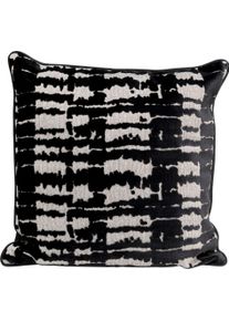Dekokissen KARE DESIGN "Boa, Kissenh&uuml;lle mit F&uuml;llung, 45x45 cm", schwarz-wei&szlig; (schwarz, gemustert), B:45cm H:15cm L:45cm, Baumwolle, Polyester, 31_11_Dekokissen_Sitzkissen_Kissenh&uuml;llen, Dekokissen, st&uuml;tzt Kopf und Nacken angenehm und sorgt f&uuml;r erholsamen Schlaf