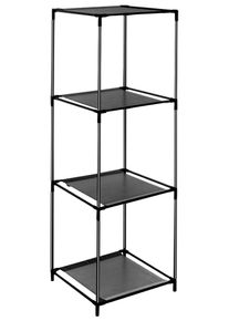 Steckregal ADOB "Steckregal", schwarz, B:35cm H:104cm T:35cm, Kunststoff, Regale, Steckregal