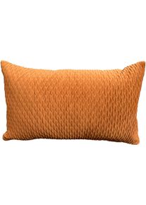 HOCK Dekokissen H.O.C.K. "H.O.C.K. Liya", orange (cognac, unifarben), B:30cm H:10cm L:50cm, Polyester, Dekokissen_Sitzkissen_Kissenh&uuml;llen, Dekokissen