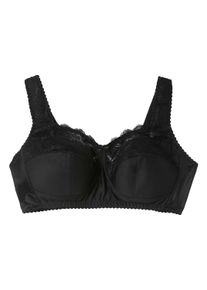 B&uuml;gelloser BH sheego "B&uuml;gelloser BH B&uuml;gelloser BH mit Spitze, wattierte Cups", Damen, Gr. 100, Cup D, schwarz, Elegant, BHs B&uuml;gelloser BH