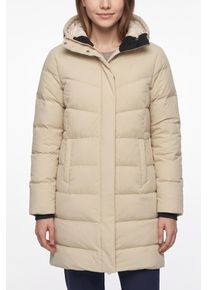 Sch&ouml;ffel Daunenmantel SCH&Ouml;FFEL "Down Coat Style Vindave WMS", Damen, Gr. 34, beige (soft amber), Obermaterial: 100% Polyester. Futter: 100% Polyester. Wattierung: 100% Daunen, M&auml;ntel Daunenmantel, aus Polyester, sportlicher Stil, winddicht
