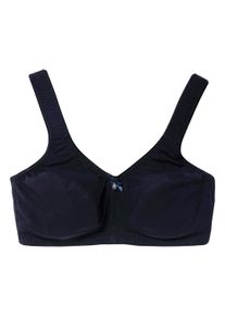 Entlastungs-BH sheego "Entlastungs-BH Entlastungs-BH im 2er-Set 2 St&uuml;ck", Damen, Gr. 90, Cup F, 2 Stk., schwarz (marine, gemustert, marine), Basic, BHs Entlastungs-BH