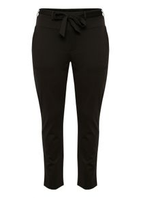 Stoffhose Kaffe CURVE "Kaffe Curve Strickhose KCjenna", Damen, Gr. S, Normalgr&ouml;&szlig;en, schwarz (schwarz deep), Hosen Stoffhose