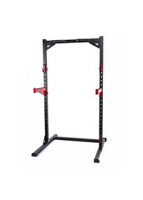 Heimtrainer FUEL FITNESS "FUEL Fitness Half Cage HR300 Squat Rack Stahl, bis 272 kg", schwarz (rot), HeimtrainerB:121cm H:215cm L:156cm, Heimtrainer, B:121cm H:215cm L:156cm