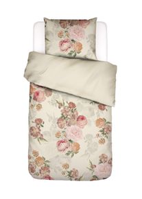 Bettw&auml;sche Essenza "Orianna", bunt (vanille), B/L: 155cm x 220cm, 1 Stk., 1 Stk., Satin (Bio-Baumwolle), B/L: 80cm x 80cm, 2 Stk., Bettw&auml;sche, Bettw&auml;sche