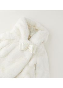 Trenchcoat MINIBANDA "BABY GIRL JACKET", M&auml;dchen, Gr. 68, sanftes wei&szlig;, 100% Polyester, M&auml;ntel Trenchcoat