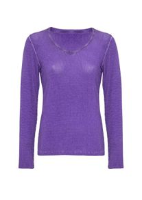 Cipo & Baxx Sweatshirt CIPO & BAXX "Cipo & Baxx Sweatshirt WL355", Damen, Gr. L, lila, regular fit, Sweatshirts Sweatshirt, mit Rundhalsausschnitt