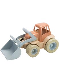 Spielzeug-Traktor DANTOY "Bio Traktor mit Lader", braun (hellbraun), Spielzeugfahrzeuge, KinderB:18cm H:16cm T:33cm, Kunststoff, Spielzeug-Traktor, Made in Europe, B:18cm H:16cm T:33cm
