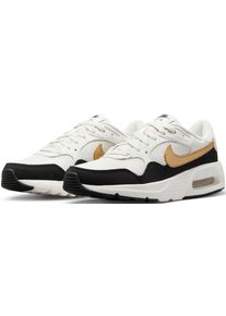 Sneaker Nike Sportswear "AIR MAX SC SE", Damen, Gr. 41, schwarz-wei&szlig; (sanftes wei&szlig;, schwarz), Leder, Textil, Schuhe Sneaker