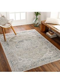 Teppich LIVABLISS "MALACCA", beige (gr&uuml;n), B:160cm H:5,1mm L:213cm, Polyester, Teppiche, Teppich