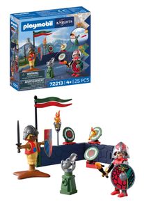 Konstruktions-Spielset Playmobil "Kampftraining Drachenritter (72213), Knights", bunt, Spielbausteine, Kinder, Kunststoff, Konstruktions-Spielset, Made in Europe