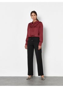Klassische Bluse Toni "Celina", Damen, Gr. 4, rot (rostrot 045), Stoff, , Casual, regular fit normal, hoch geschlossener Ausschnitt, Manschette, Blusen Klassische Bluse, aus seidiger Viskose