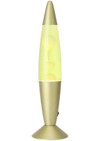 Eglo LED Tischleuchte "LAVA", gelb (goldfarben), 1, &Oslash; 9,8cm H: 34cm, 1 Stk., Leuchten, LED Lavalampe Lava, Deko Lampe Wassers&auml;ule, Retro Lavaleuchte, LED Tischleuchte