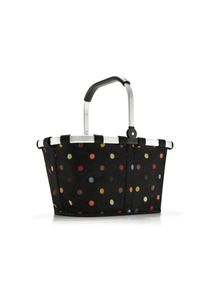Einkaufskorb Reisenthel "carrybag", bunt (dots), B:48cm H:29cm T:28cm, Polyester, Einkaufsk&ouml;rbe, Einkaufskorb, Standf&uuml;&szlig;e, ummantelter Griff zum Umklappen, Innentasche Rei&szlig;verschluss