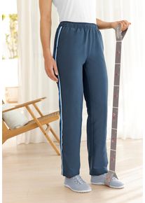 Trainingshose WITT "Freizeithose Freizeithose mit weitenregulierbarem Saum", Damen, Gr. 42, Normalgr&ouml;&szlig;en, dunkelblau, Web, Stoff, , Basic, Hosen Trainingshose