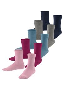 Socken Esprit "Solid Mix 5-Pack", M&auml;dchen, Gr. 23-26, Sockengr&ouml;&szlig;e, bunt (sortiment (0010)), regular fit, Socken Socken