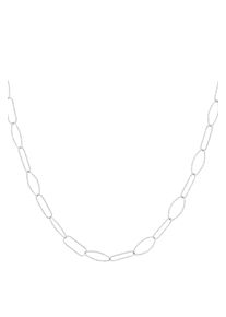 Adelia&acute;s Gliederkette ADELIA&acute;S "Gliederkette aus Edelstahl mit l&auml;nglichen ovalen Gliedern 40 cm + 5 cm" Gr. 40, silber (silberfarben), Halsketten, Damen, 4cm, Edelstahl, Gliederkette, Die l&auml;nglichen ovalen Kettenglieder pr&auml;gen diesen trendigen Modeschmuck