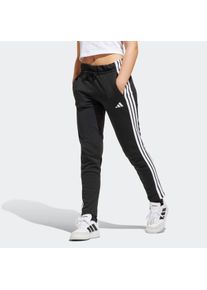 Sporthose adidas Sportswear "ESSENTIALS KIDS", Damen, Gr. 170, N-Gr, schwarz-wei&szlig; (schwarz, wei&szlig;,), Obermaterial: 55% Baumwolle, 36% Polyester, 9% Viskose, Hosen Sporthose