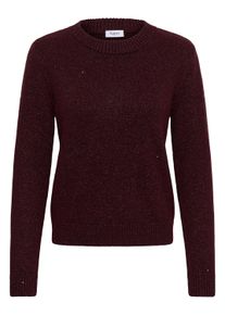 Strickpullover Saint Tropez "Saint Tropez Strickpullover NovaSZ", Damen, Gr. XL, braun (winetasting melange), Pullover Strickpullover
