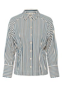 Langarmhemd Soaked in Luxury "Soaked in Luxury Langarm - Hemd SLToledo", Damen, Gr. M, Normalgr&ouml;&szlig;en, wei&szlig; (stripe wei&szlig; blau), Hemden Langarmhemd