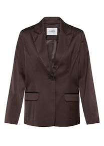 Blusenblazer B.Young "B.Young Blazer BYEVIE", Damen, Gr. 44, braun (java), Blazer Blusenblazer