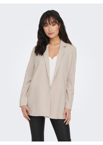 Jacqueline de Yong Jerseyblazer JDY "JDYGEGGO L/S BLAZER JRS NOOS", Damen, Gr. S, grau (chateau gray), Jersey, Obermaterial: 95% Polyester, 5% Elasthan, unifarben, loose fit h&uuml;ftbedeckend, V-Ausschnitt, Blazer Jerseyblazer