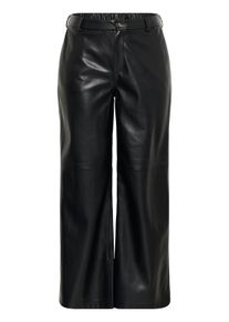 Stoffhose Kaffe CURVE "Kaffe Curve Hose KClorinda", Damen, Gr. 48, Normalgr&ouml;&szlig;en, schwarz (schwarz deep), Hosen Stoffhose